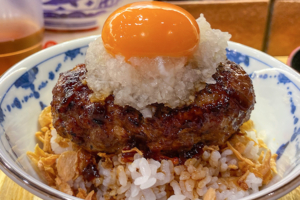 平戸からありがとうのハンバーグ丼
