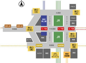 池袋駅をわかりやすい構内図で完全攻略！迷わないための …